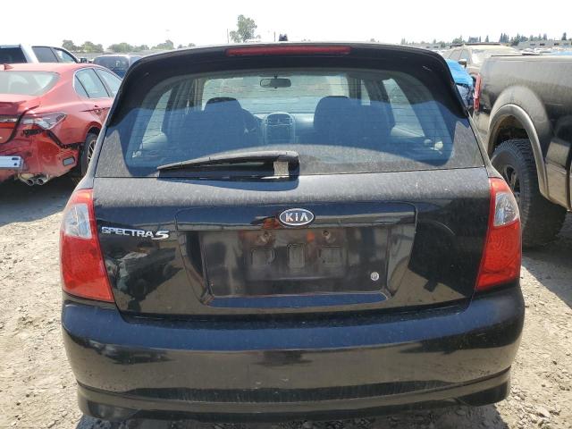 KNAFE161055143443 - 2005 KIA SPECTRA5 BLACK photo 6