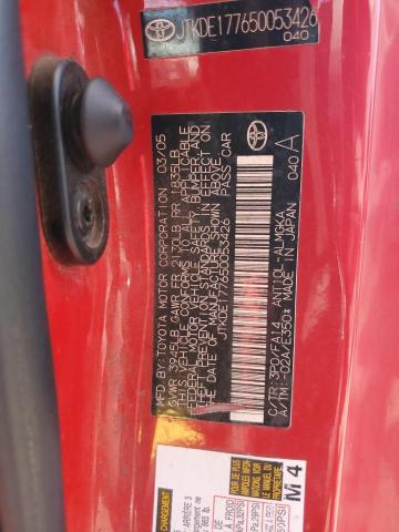 JTKDE177650053426 - 2005 TOYOTA SCION TC Qırmızı foto 13