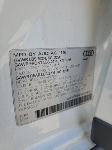 WA18NAF41HA098539 - 2017 AUDI A4 ALLROAD PREMIUM PLUS WHITE photo 12