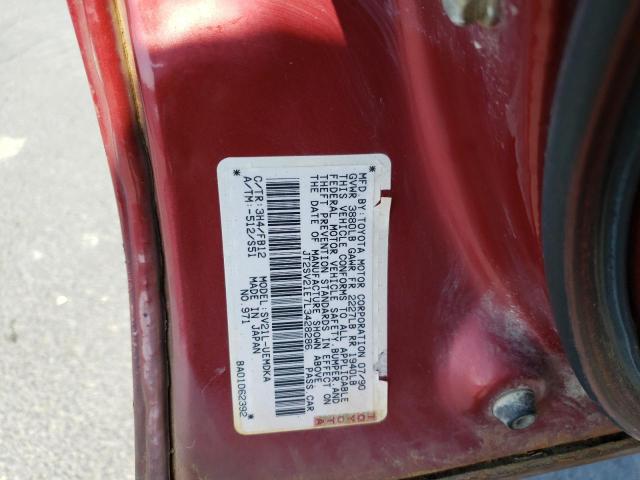 JT2SV21E7L3428286 - 1990 TOYOTA CAMRY DLX 红色 照片 13