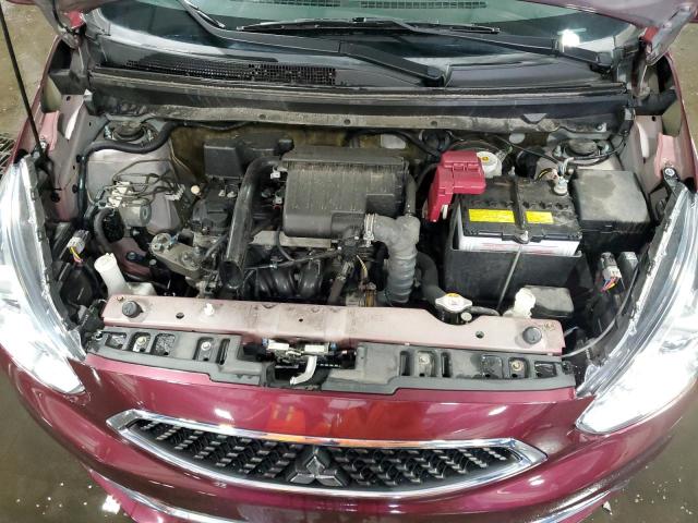 ML32A5HJ6KH008756 - 2019 MITSUBISHI MIRAGE LE RED photo 12