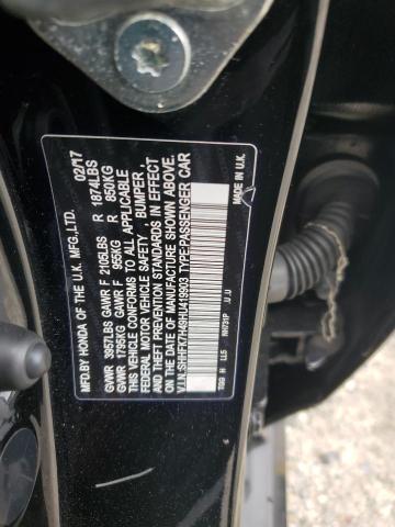 SHHFK7H49HU419903 - 2017 HONDA CIVIC SPORT BLACK photo 12