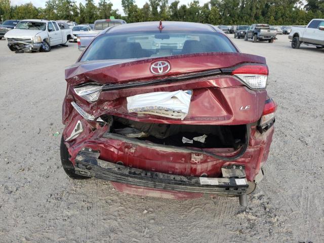 JTDEPMAE8NJ218739 - 2022 TOYOTA COROLLA LE RED photo 6