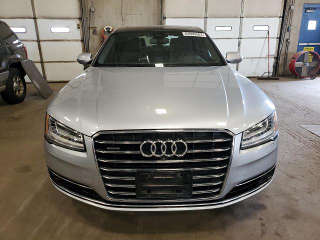 WAU3GAFD8FN022944 - 2015 AUDI A8 L QUATTRO SILVER photo 5