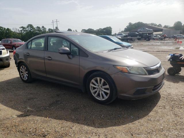 2HGFB2F94CH516739 - 2012 HONDA CIVIC EXL GRAY photo 4