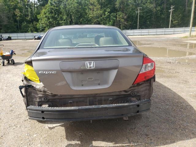 2HGFB2F94CH516739 - 2012 HONDA CIVIC EXL GRAY photo 6