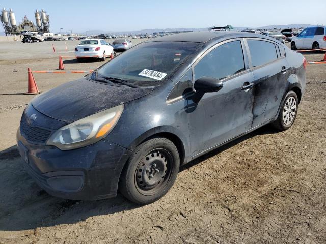 KNADM4A36D6244306 - 2013 KIA RIO LX BLACK photo 1