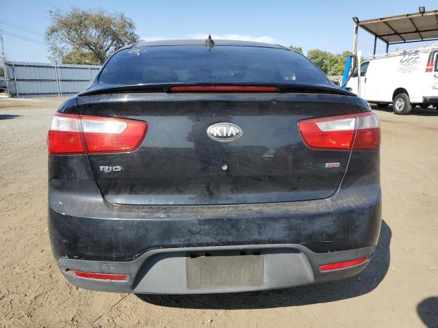 KNADM4A36D6244306 - 2013 KIA RIO LX BLACK photo 6