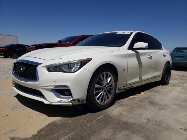 JN1EV7AP3JM359609 - 2018 INFINITI Q50 LUXE WHITE photo 1