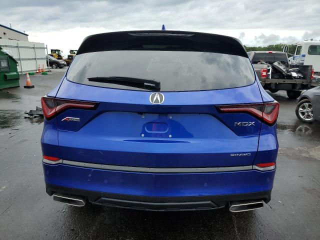 5J8YE1H00PL037705 - 2023 ACURA MDX A-SPEC BLUE photo 6