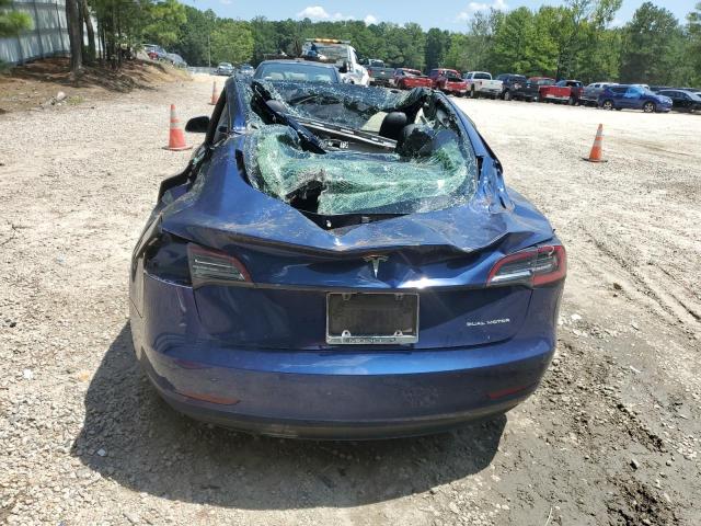 5YJ3E1EB9MF029499 - 2021 TESLA MODEL 3 BLUE photo 6