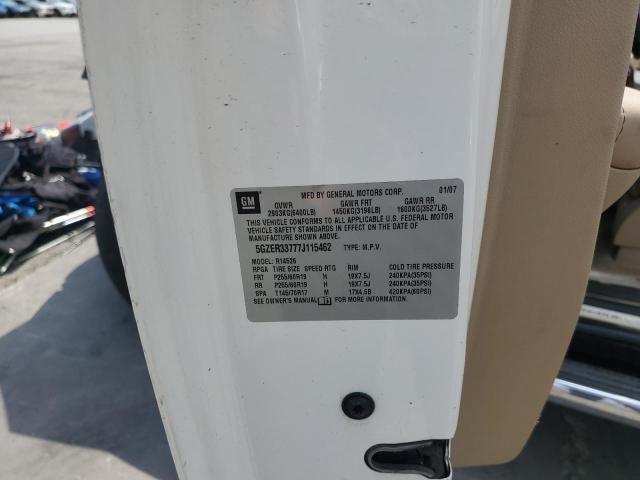 5GZER33777J115462 - 2007 SATURN OUTLOOK SPECIAL WHITE photo 14