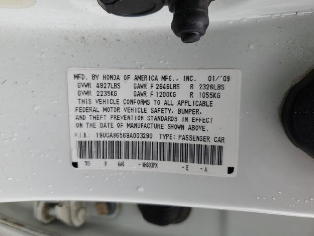 19UUA96569A003290 - 2009 ACURA TL WHITE photo 13