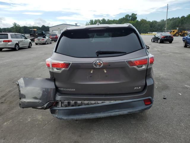 5TDKKRFH9GS121895 - 2016 TOYOTA HIGHLANDER XLE GRAY photo 6