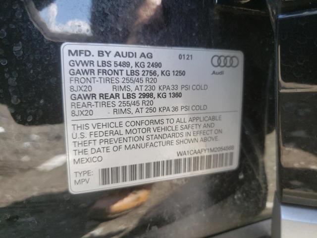WA1CAAFY1M2054568 - 2021 AUDI Q5 PRESTIGE BLACK photo 13
