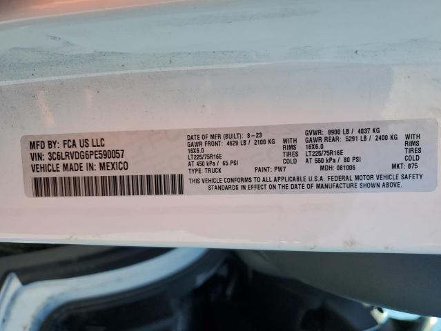 3C6LRVDG6PE590057 - 2023 RAM PROMASTER 2500 HIGH Biały zdjęcie 14