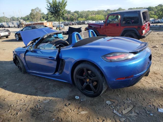 WP0CA2A87HS221654 - 2017 PORSCHE BOXSTER BLUE photo 2