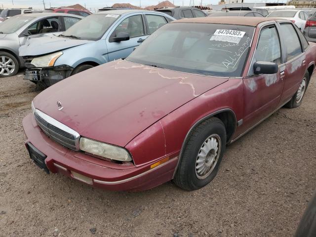 2G4WB54L8P1473905 - 1993 BUICK REGAL CUSTOM MAROON photo 1