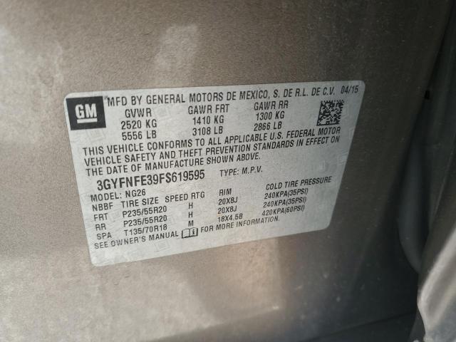 3GYFNFE39FS619595 - 2015 CADILLAC SRX PERFORMANCE COLLECTION Қоңыр фото 13