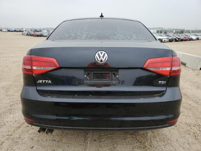 3VWLA7AJXFM236183 - 2015 VOLKSWAGEN JETTA TDI BLACK photo 6