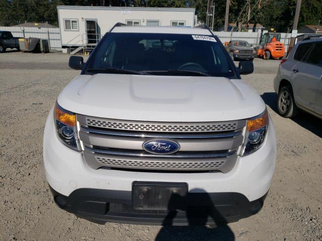 1FM5K8B82DGC39804 - 2013 FORD EXPLORER WHITE photo 5