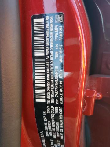 ZASFAKBN8J7B64219 - 2018 ALFA ROMEO STELVIO TI RED photo 13