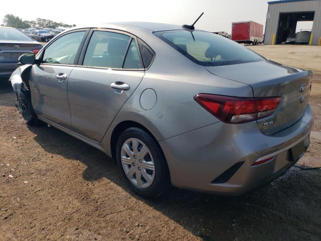 3KPA24AD7ME391281 - 2021 KIA RIO LX SILVER photo 2