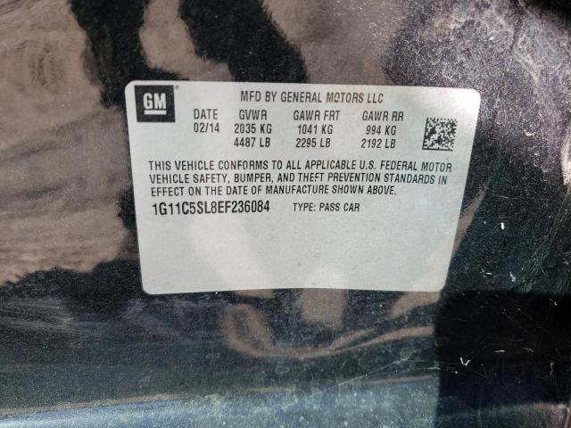 1G11C5SL8EF236084 - 2014 CHEVROLET MALIBU 1LT 黑色 照片 12