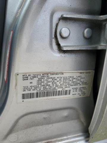 JTEGH20V620048843 - 2002 TOYOTA RAV4 SILVER photo 13