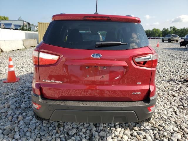 MAJ6S3GL9LC368417 - 2020 FORD ECOSPORT SE RED photo 6