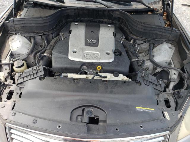 JNKAJ09E58M305206 - 2008 INFINITI EX35 BASE Մոխրագույն լուսանկար 12