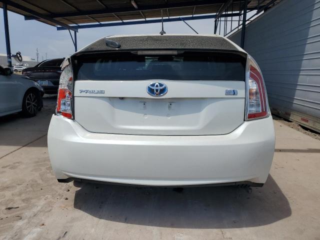 JTDKN3DU3C1547657 - 2012 TOYOTA PRIUS WHITE photo 6