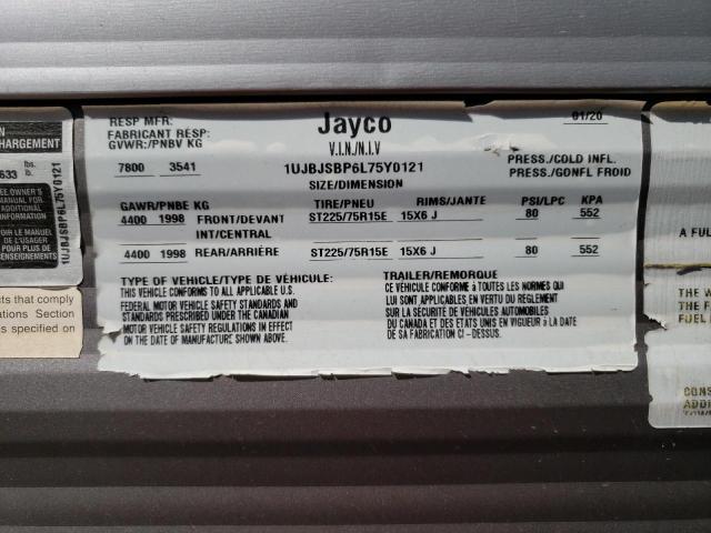 1UJBJSBP6L75Y0121 - 2020 JAYCO JAY FLIGHT GRAY photo 10