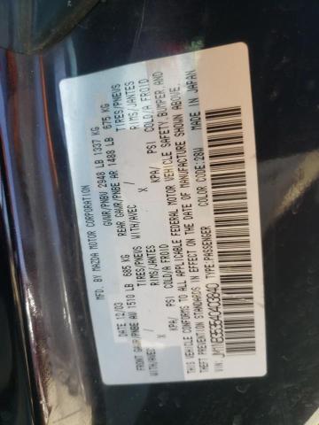 JM1NB353540403840 - 2004 MAZDA MX-5 MIATA BASE BURGUNDY photo 12