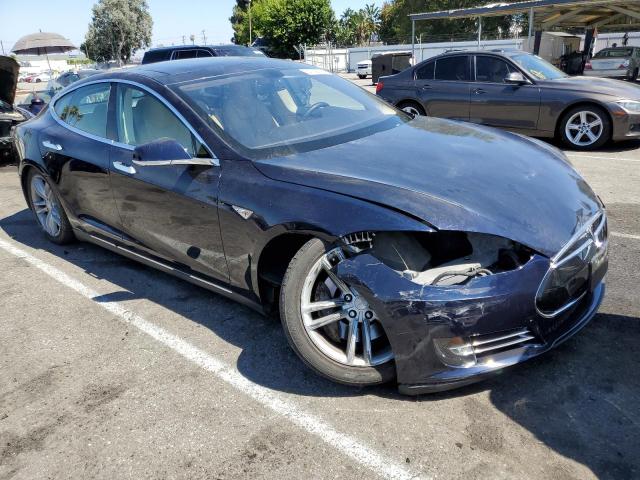 5YJSA1CN0DFP13362 - 2013 TESLA MODEL S ლურჯი ფოტო 4