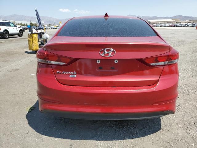 5NPD74LF2HH202261 - 2017 HYUNDAI ELANTRA SE RED photo 6