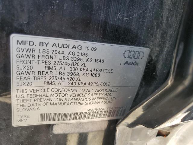 WA1VMAFE3AD002512 - 2010 AUDI Q7 PRESTIGE 黑色 照片 13