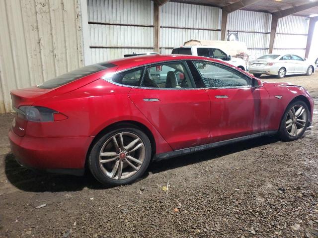 5YJSA1CG9DFP20988 - 2013 TESLA MODEL S წითელი ფოტო 3
