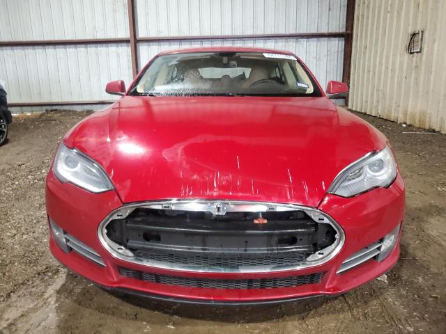 5YJSA1CG9DFP20988 - 2013 TESLA MODEL S RED photo 5