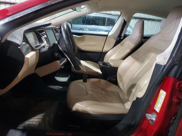 5YJSA1CG9DFP20988 - 2013 TESLA MODEL S წითელი ფოტო 7