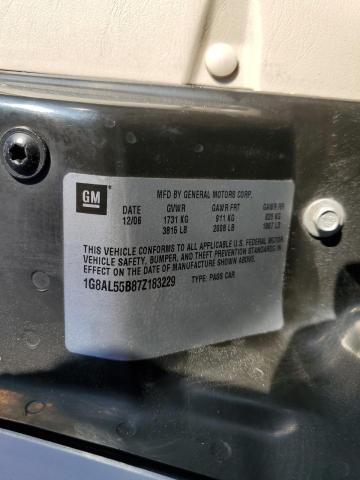 1G8AL55B87Z183229 - 2007 SATURN ION LEVEL 3 WHITE photo 12