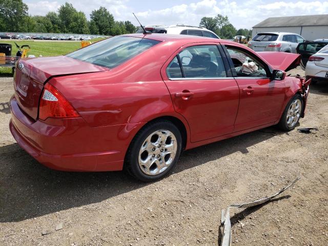 3FAHP0HA1AR392375 - 2010 FORD FUSION SE RED photo 3