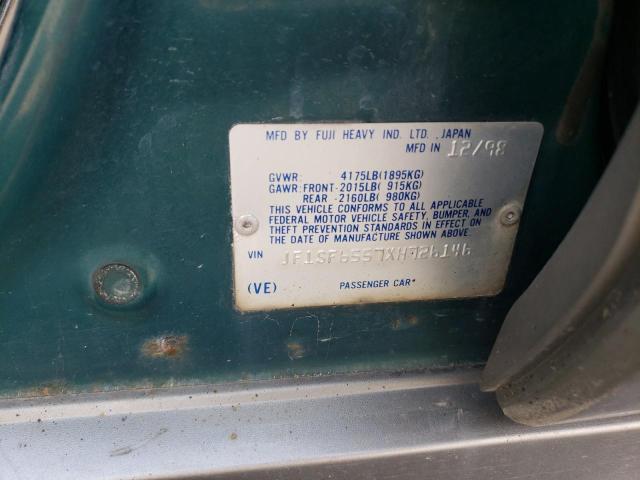 JF1SF6557XH726146 - 1999 SUBARU FORESTER S მწვანე ფოტო 13