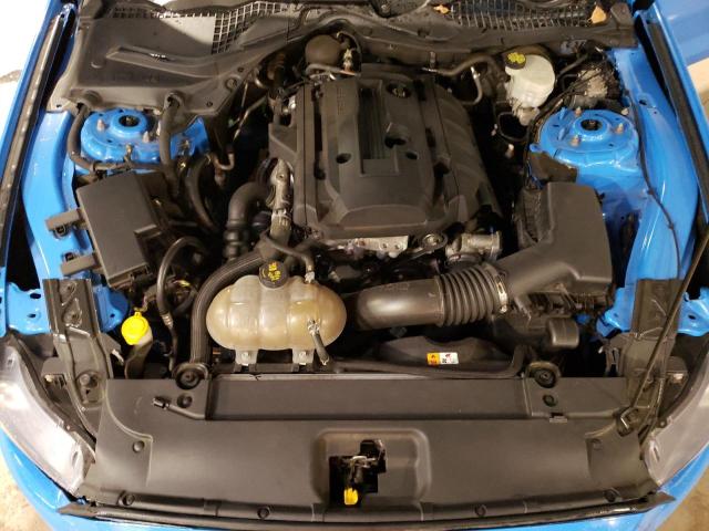 1FA6P8TH9H5258270 - 2017 FORD MUSTANG BLUE photo 11