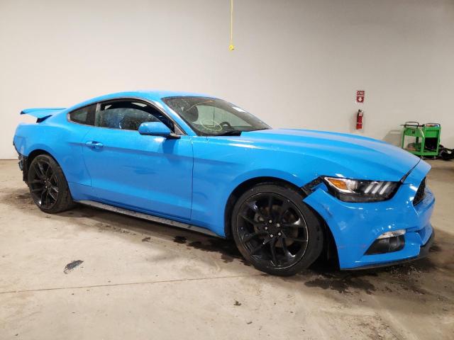 1FA6P8TH9H5258270 - 2017 FORD MUSTANG BLUE photo 4