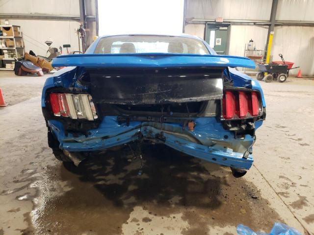 1FA6P8TH9H5258270 - 2017 FORD MUSTANG BLUE photo 6