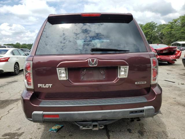 5FNYF18588B029380 - 2008 HONDA PILOT EXL BURGUNDY photo 6