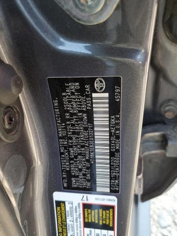 4T1BK1EB3EU132717 - 2014 TOYOTA AVALON BASE GRAY photo 12