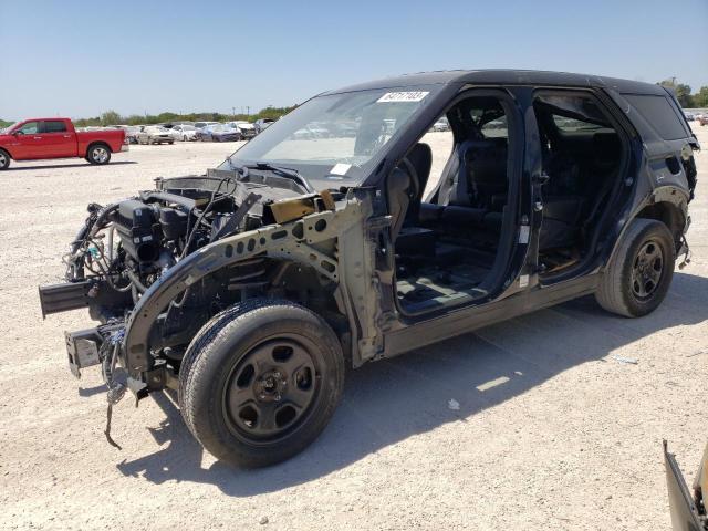 1FM5K8AB1MGA43298 - 2021 FORD EXPLORER POLICE INTERCEPTOR BLACK photo 1