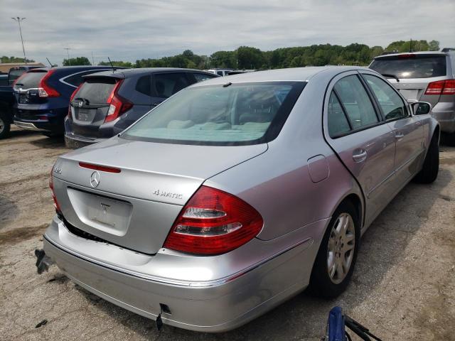 WDBUF82J44X160690 - 2004 MERCEDES-BENZ E 320 4MATIC SILVER photo 3